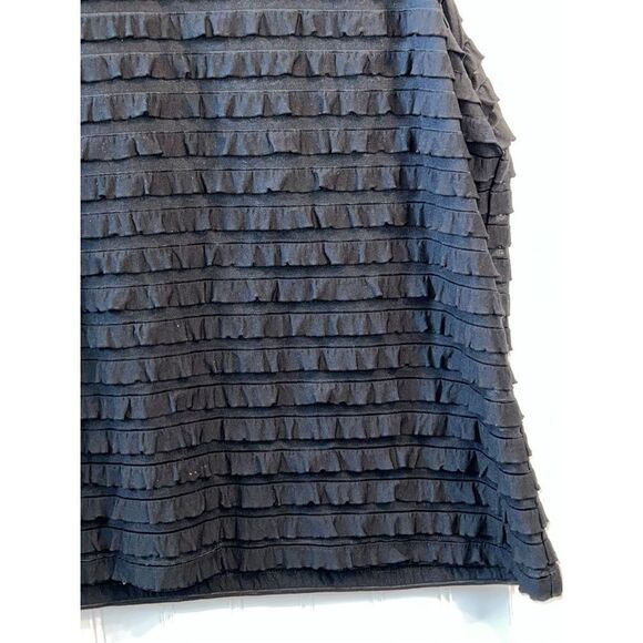 Erin London Sleeveless Top Women Large Black Stack Classic Tank Crew Neck Retro - Picture 3 of 10